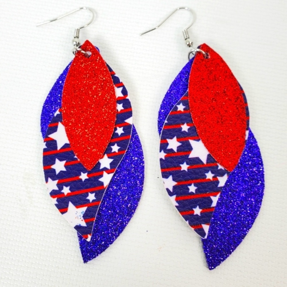 Patriotic 4th of July Lightweight Earrings